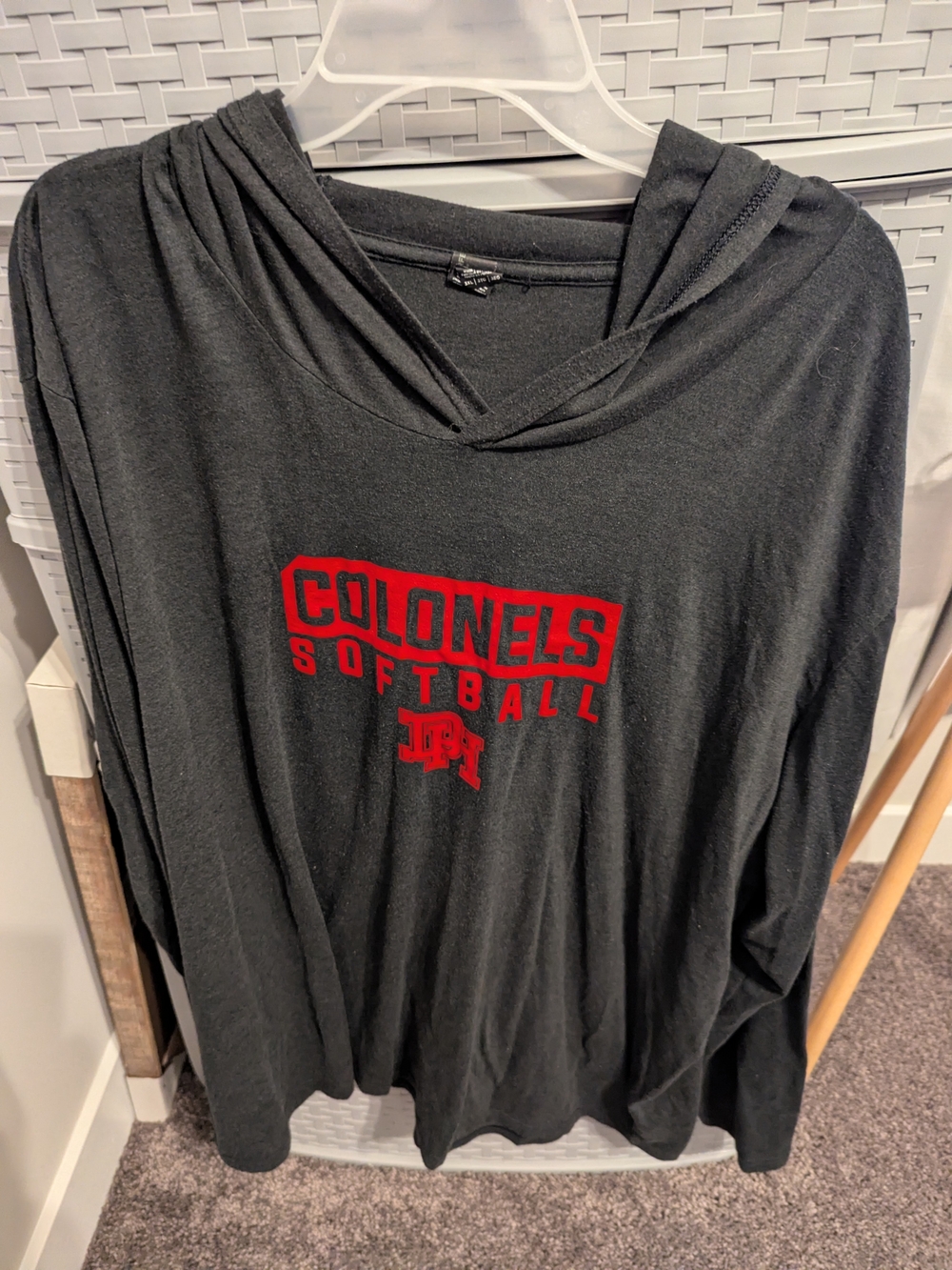 Colonels Softball Women's Black Hoodie Tee